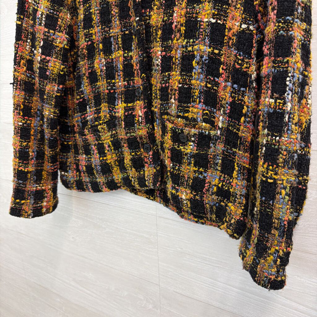 Acorn Black/ Multi Tweed Jacket Small