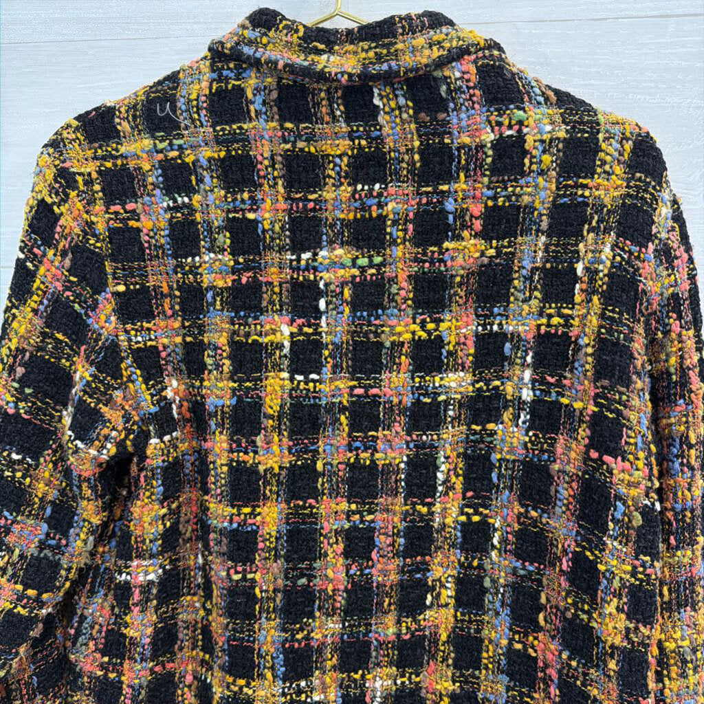 Acorn Black/ Multi Tweed Jacket Small