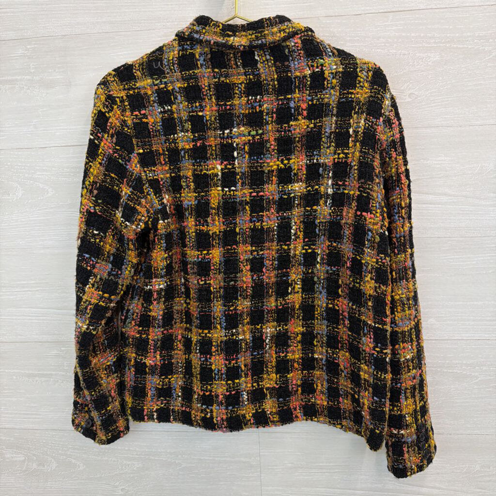 Acorn Black/ Multi Tweed Jacket Small