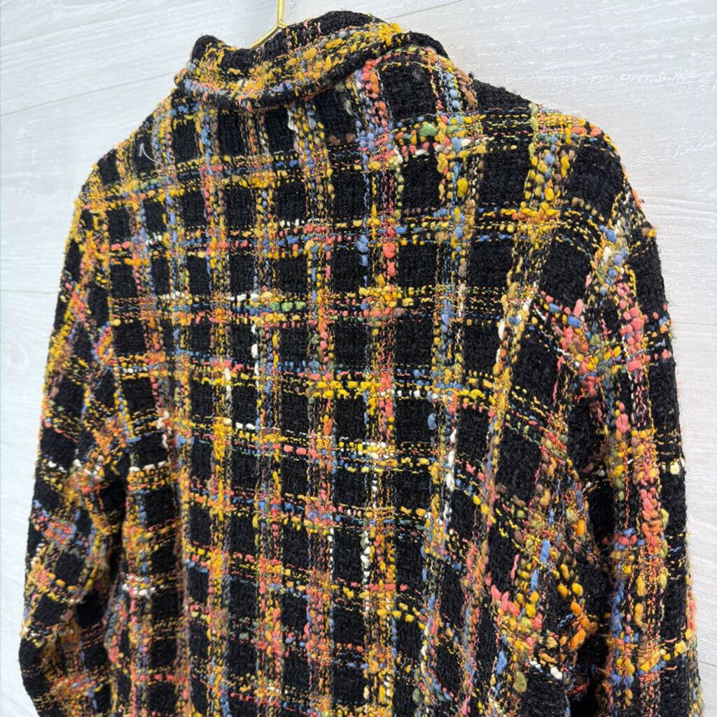 Acorn Black/ Multi Tweed Jacket Small