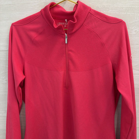Nike Gold Pink Half Zip Pullover Medium