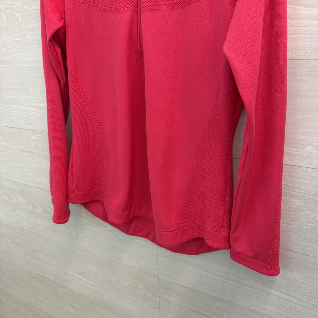 Nike Gold Pink Half Zip Pullover Medium