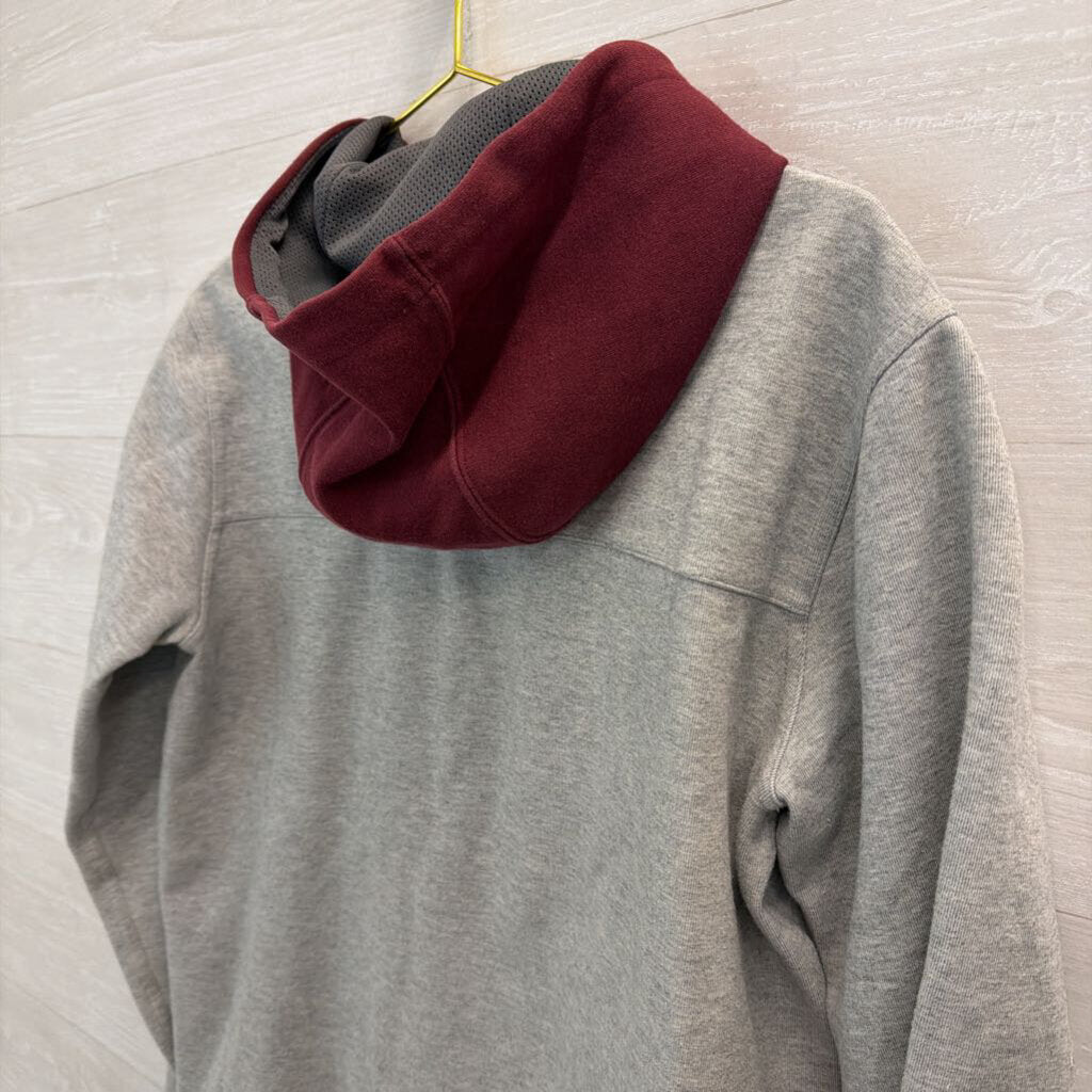 Nike Grey Virginia Tech Hooded Pullover Large