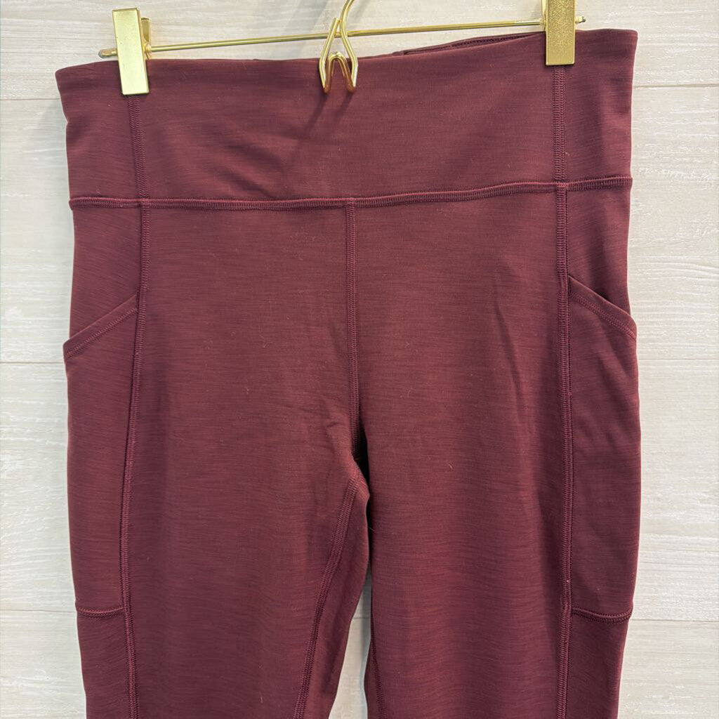 Lululemon Burgundy Leggings 8