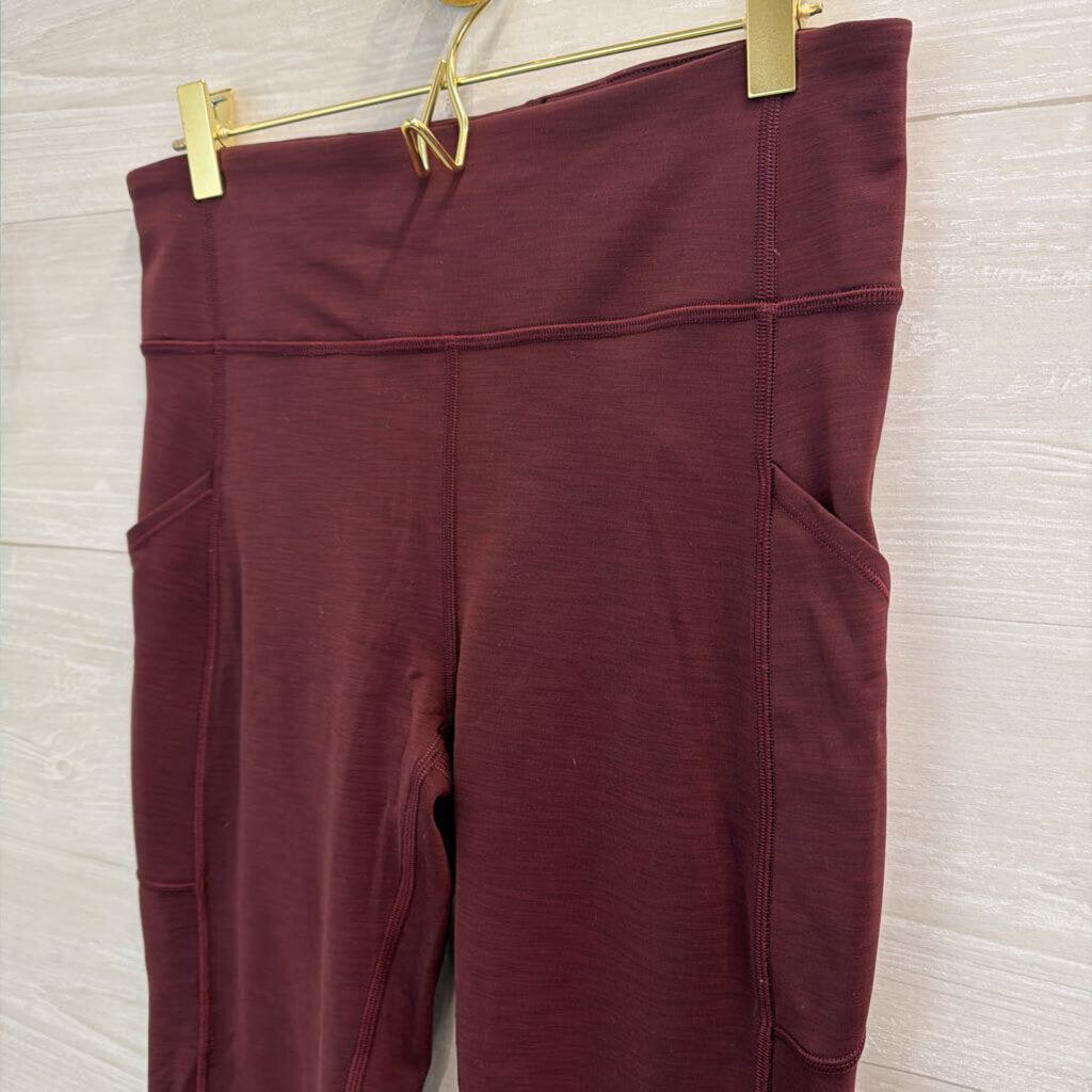 Lululemon Burgundy Leggings 8