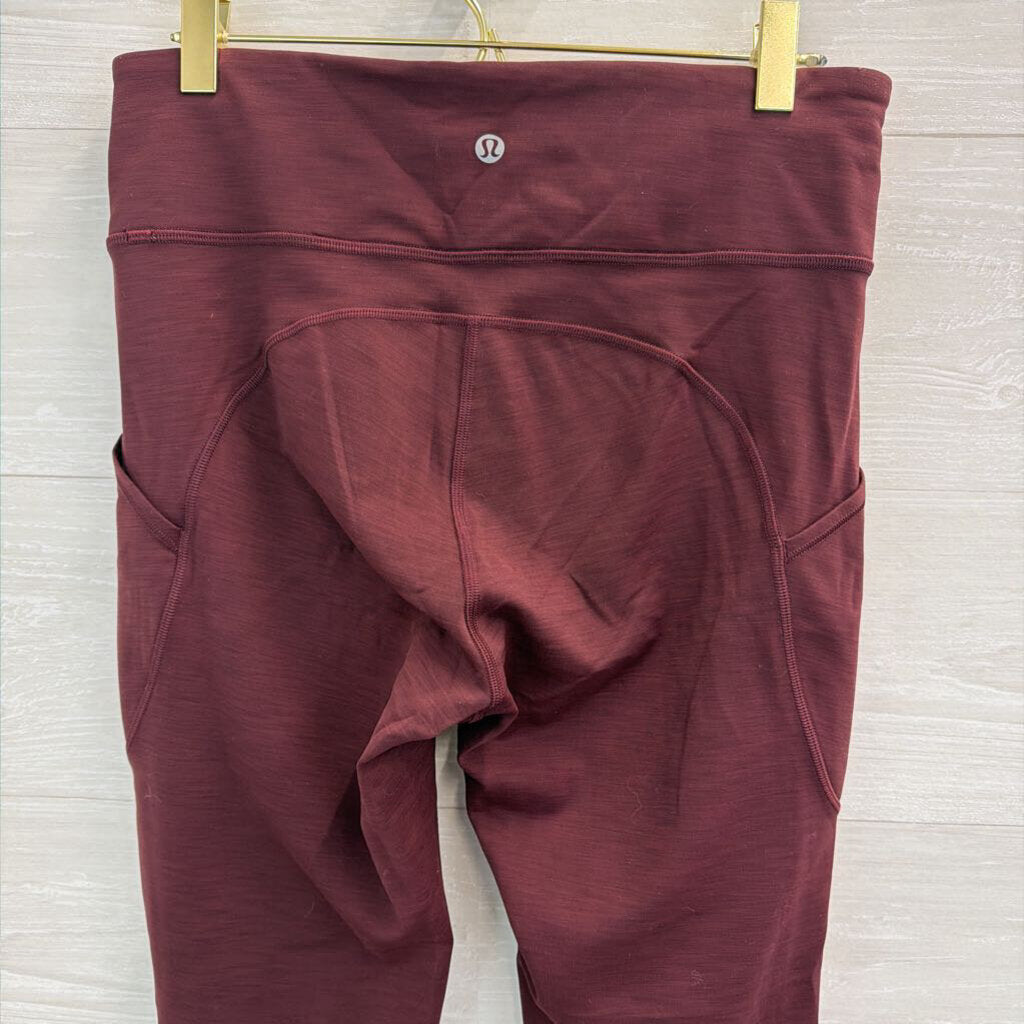 Lululemon Burgundy Leggings 8