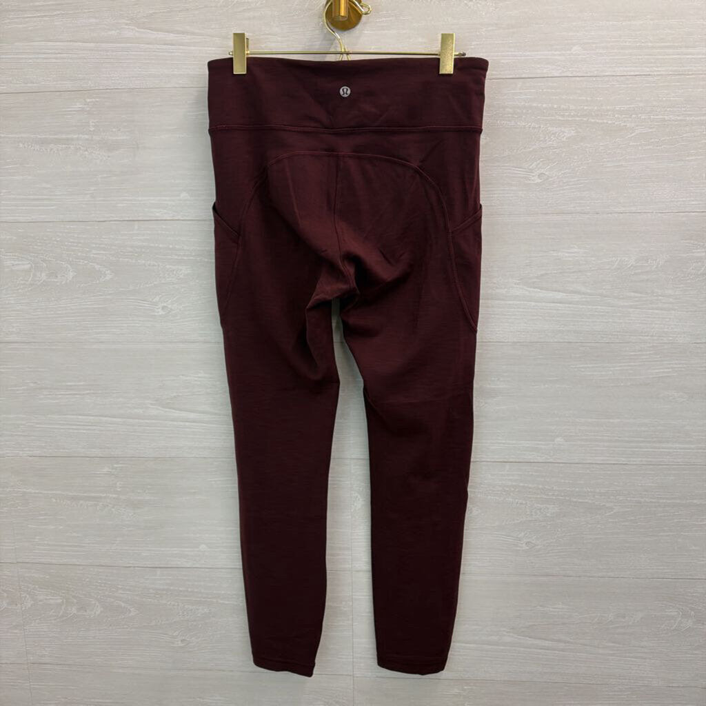 Lululemon Burgundy Leggings 8