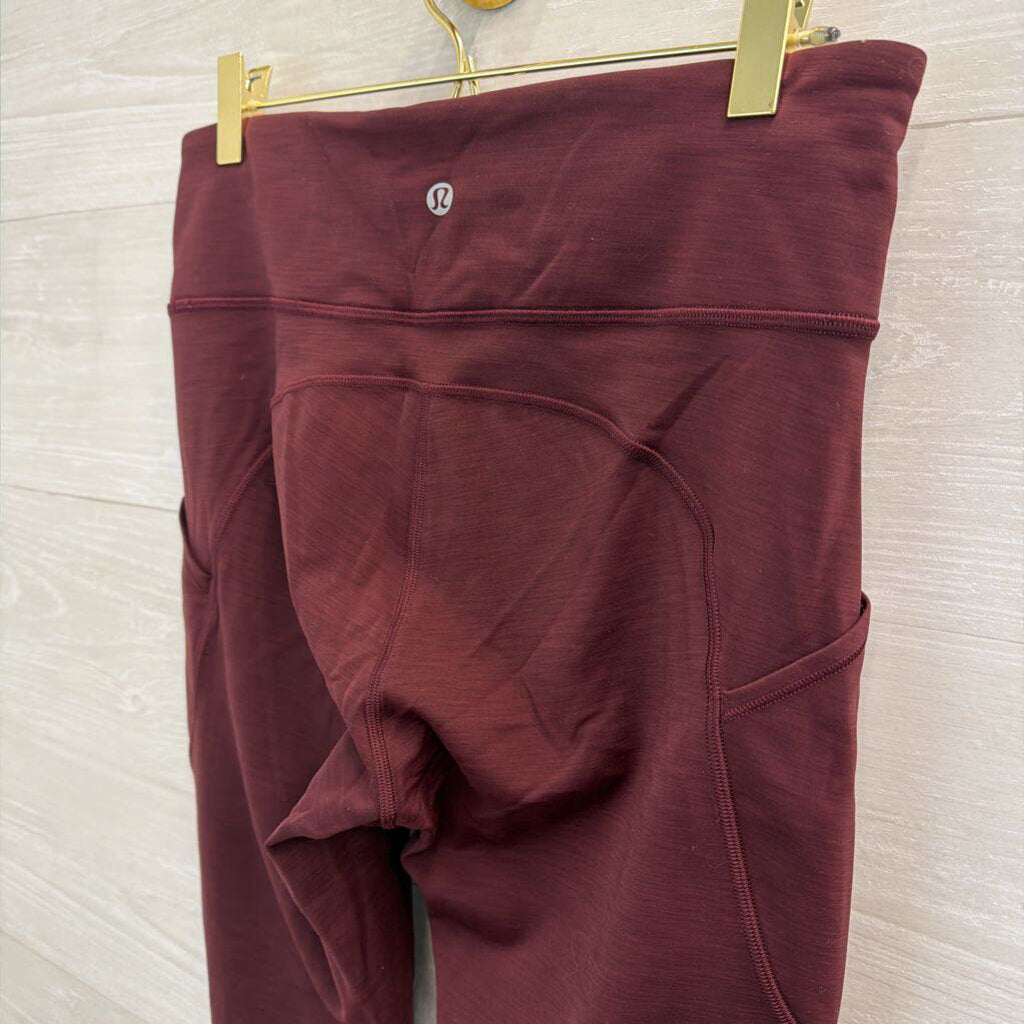 Lululemon Burgundy Leggings 8