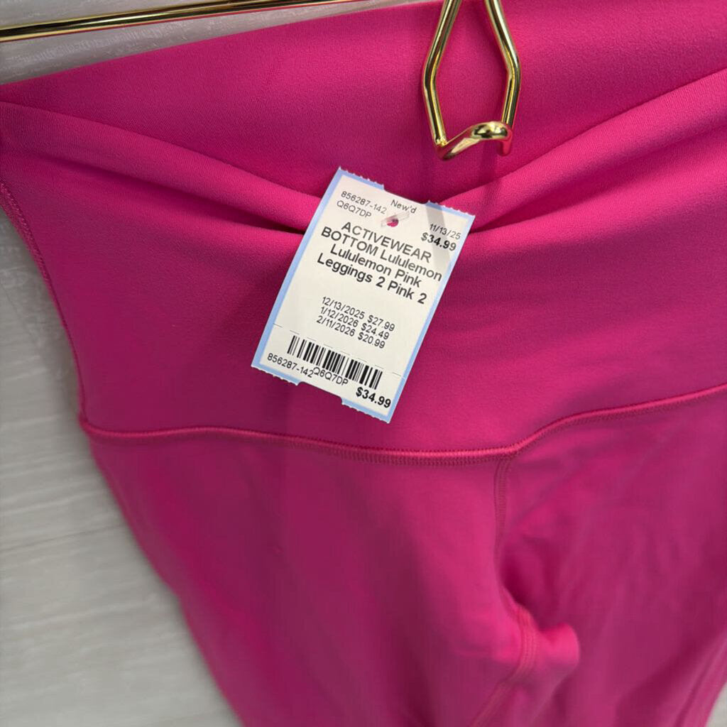 Lululemon Pink Leggings 2