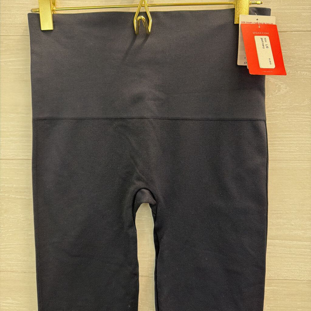 Spanx Navy Seamless Look At Me Now Leggings Large