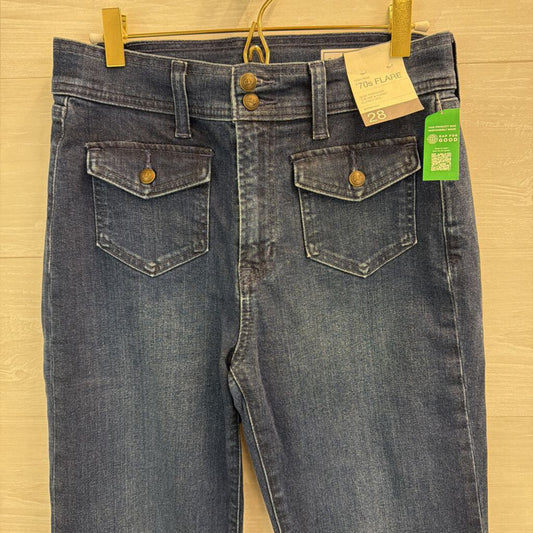 Gap Dark Wash High Rise 70s Flare Jeans 28