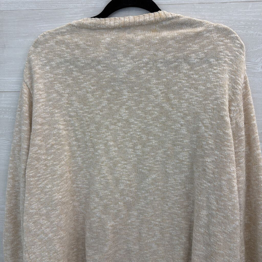 J Crew Beige Knit Long Sleeve Top XXL