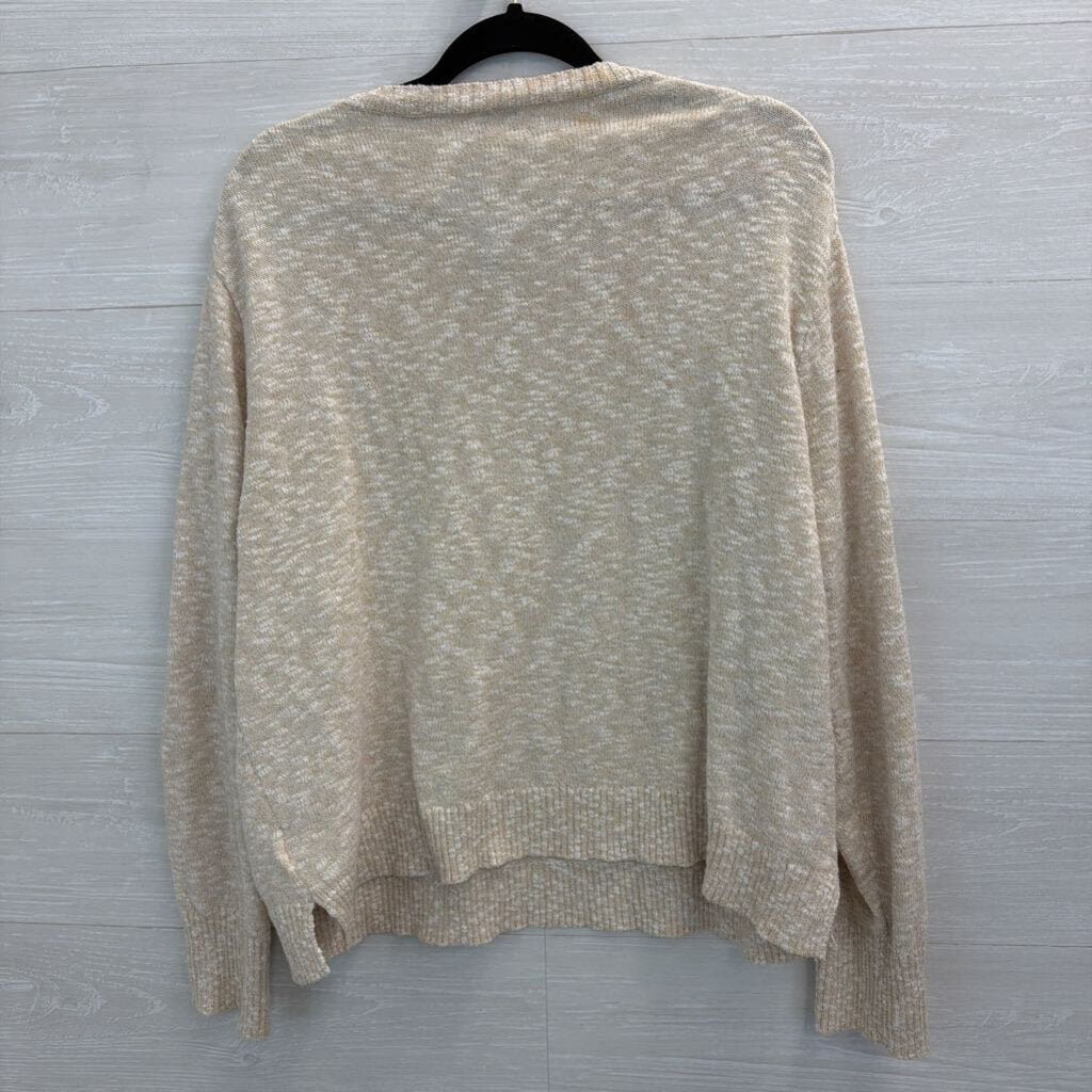 J Crew Beige Knit Long Sleeve Top XXL
