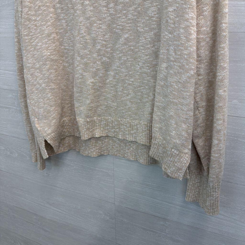 J Crew Beige Knit Long Sleeve Top XXL