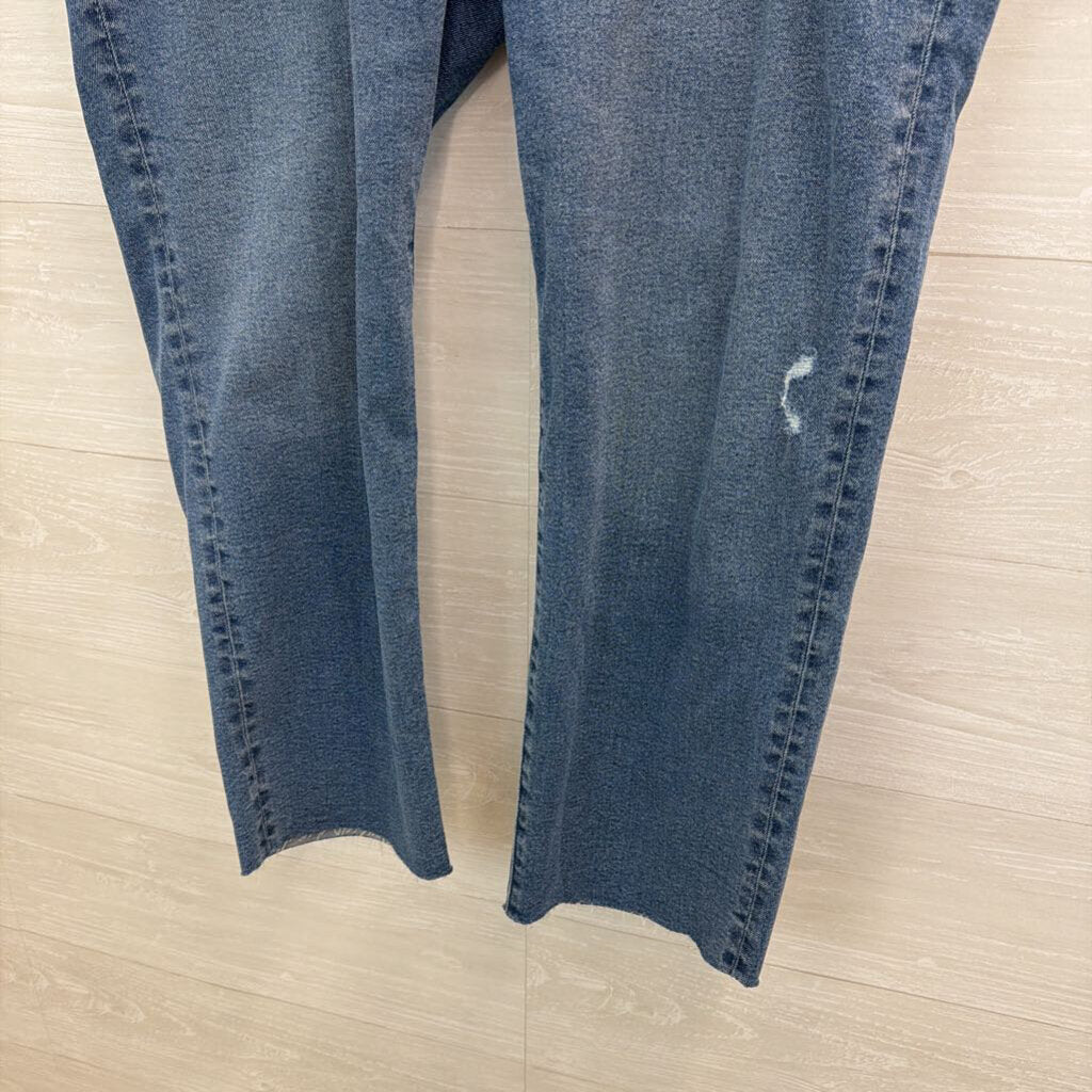 J Crew Medium Wash Essential Straight Jeans 34