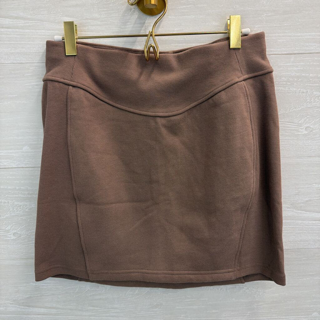 Lululemon Brown Scuba High Rise Mini Skirt Medium