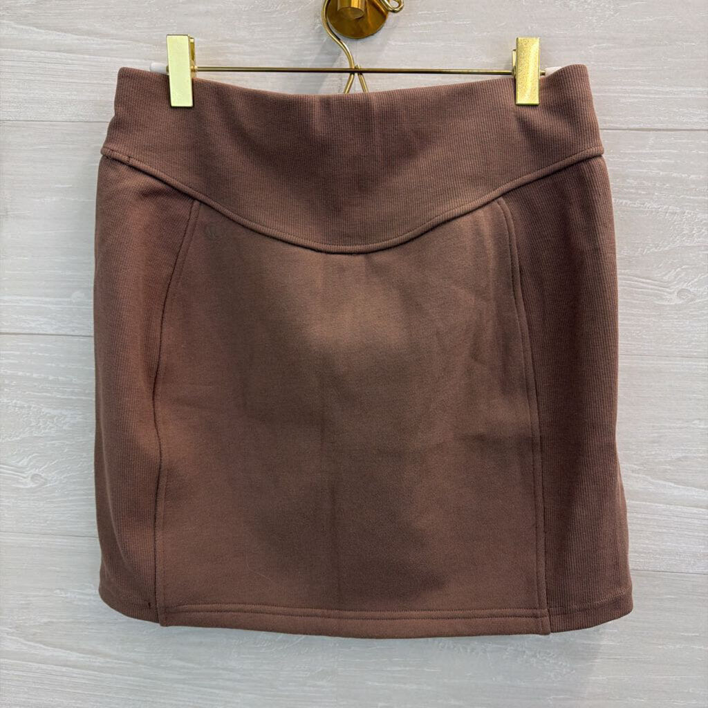 Lululemon Brown Scuba High Rise Mini Skirt Medium
