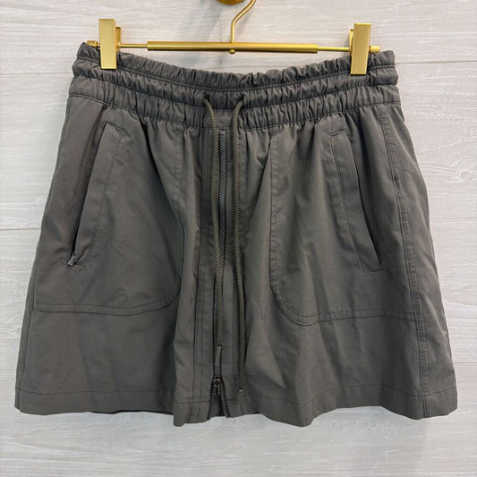 Athleta Grey Zip Front Skort 6