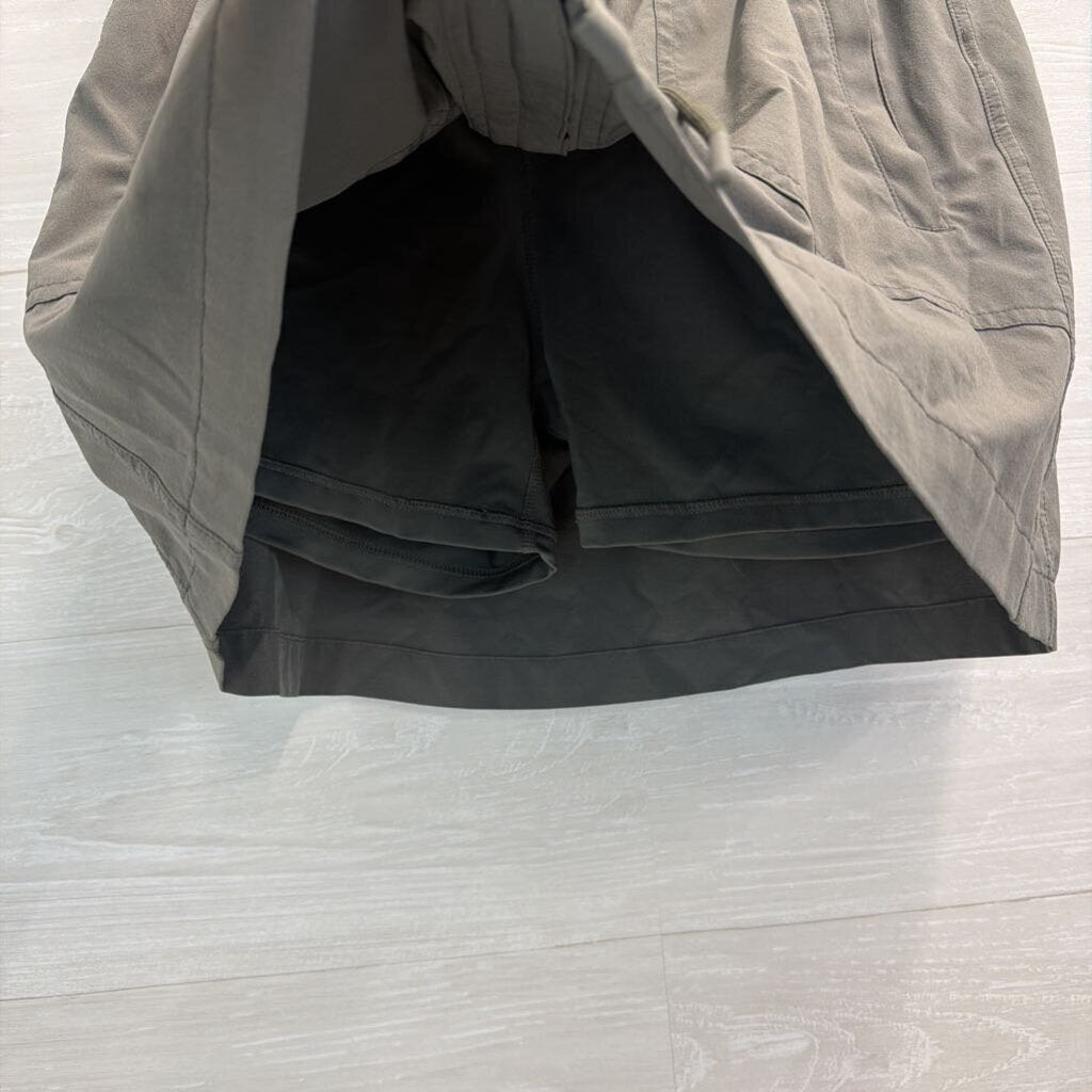 Athleta Grey Zip Front Skort 6