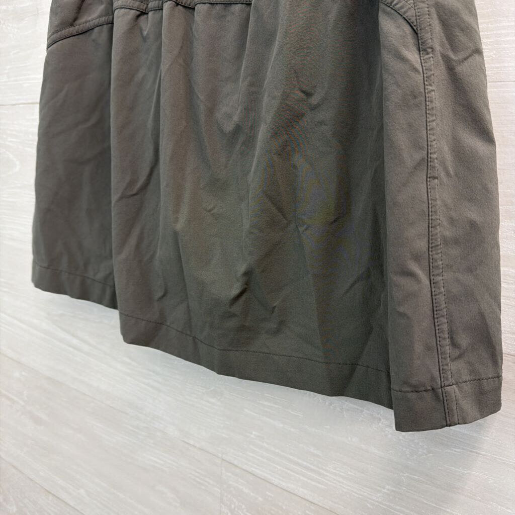 Athleta Grey Zip Front Skort 6
