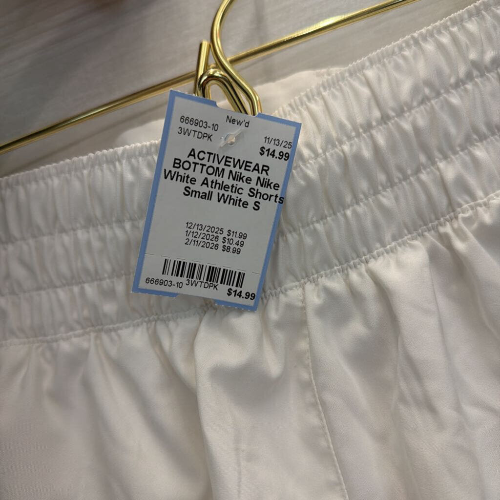 Nike White Athletic Shorts Small