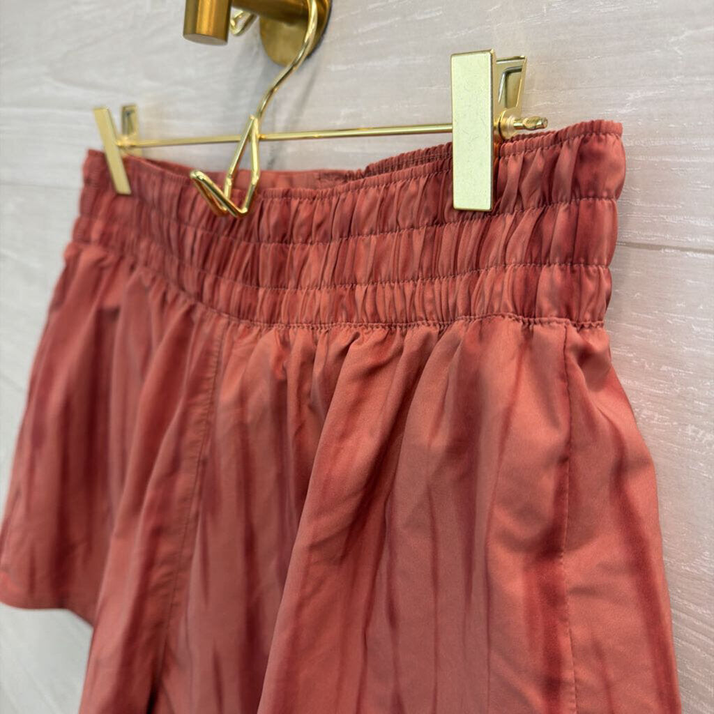 Nike Orange Print Athletic Shorts Medium