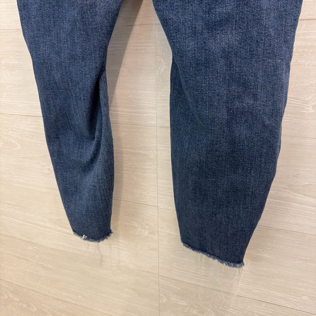 Judy Blue Dark Wash Distressed Skinny Leg Jeans 22W