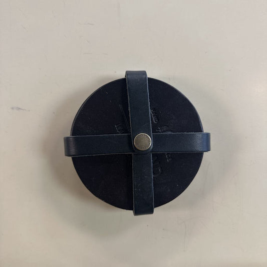 Portland Leather Goods Black Leather Coasters