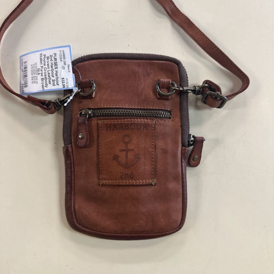 Harbour 2nd Brown Leather Phone Crossbody Wallet Purse