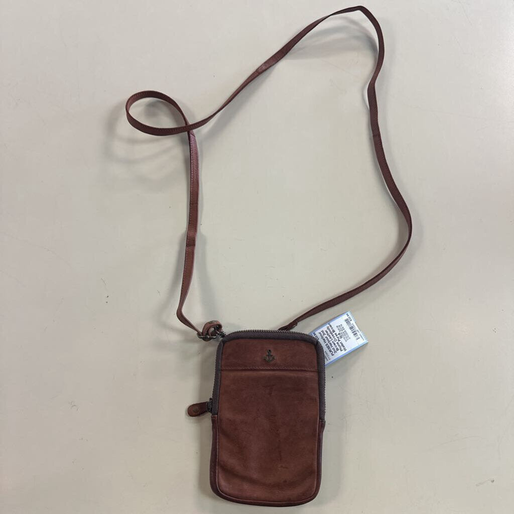 Harbour 2nd Brown Leather Phone Crossbody Wallet Purse