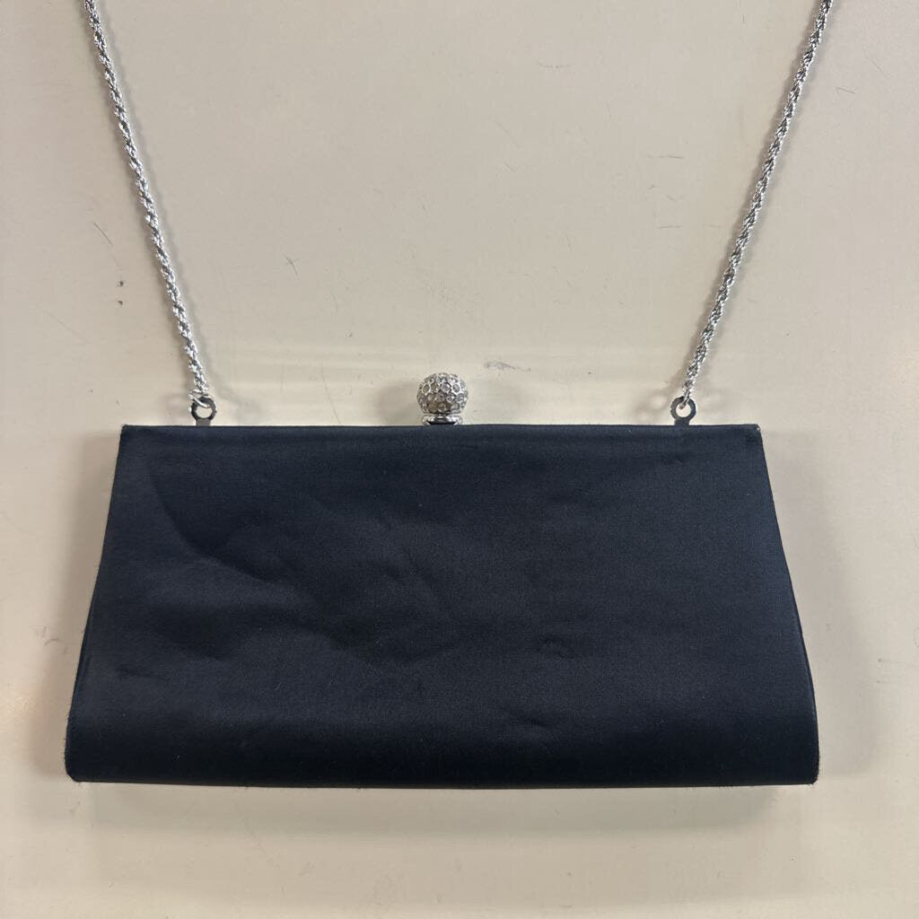 La Regale Black Satin Purse