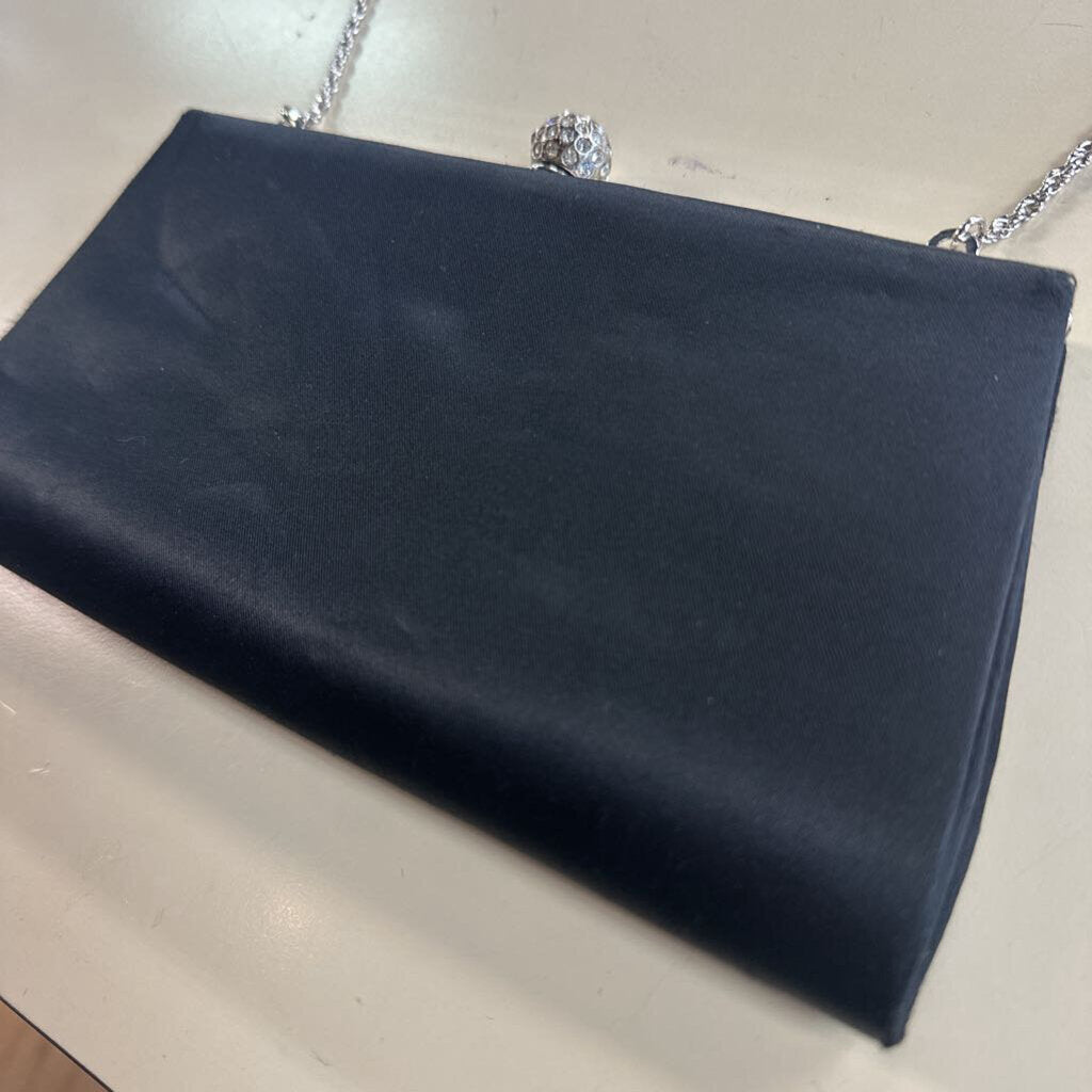 La Regale Black Satin Purse