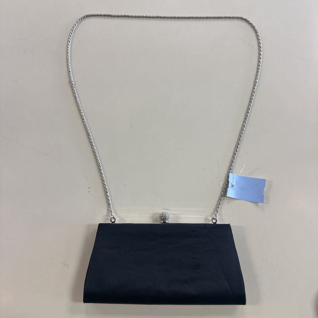 La Regale Black Satin Purse