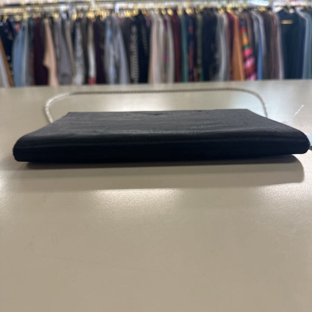 La Regale Black Satin Purse