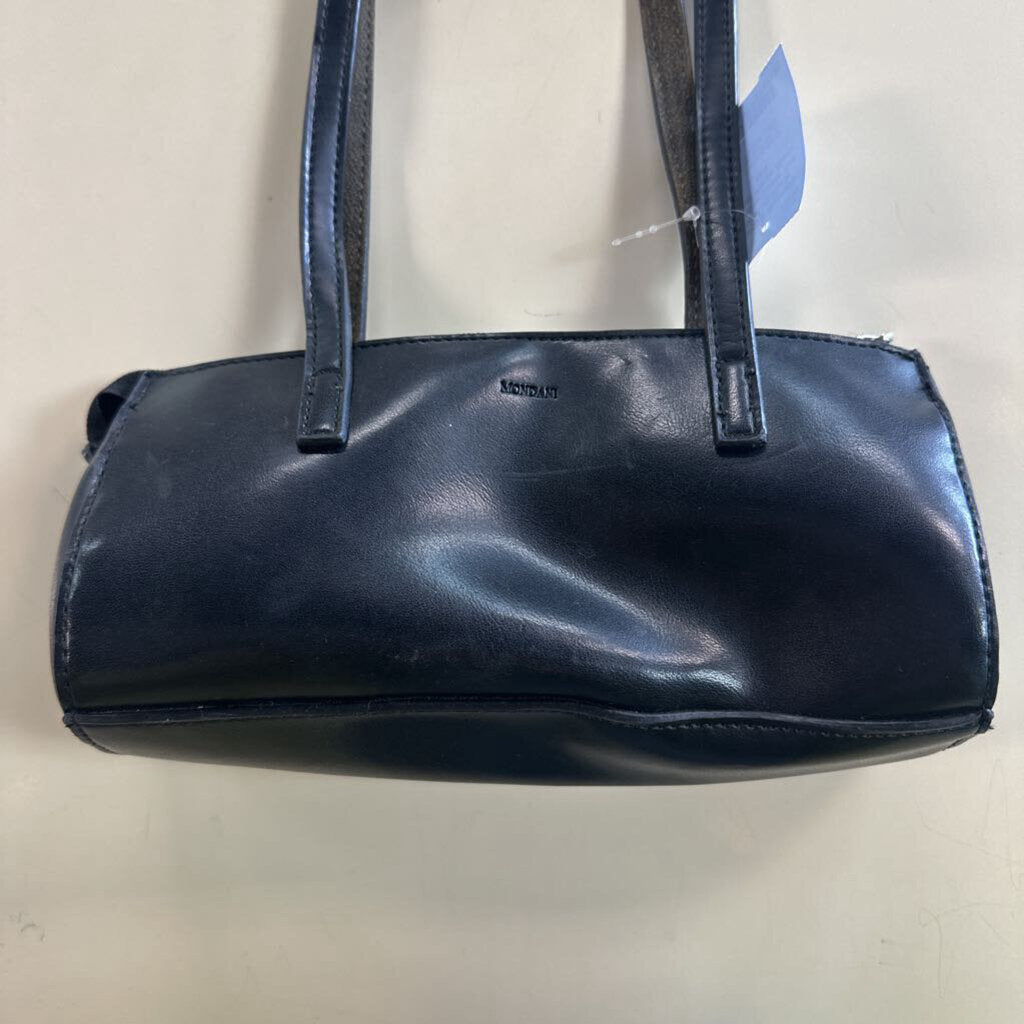 Mondani Black Leather Laser Cut Small Purse