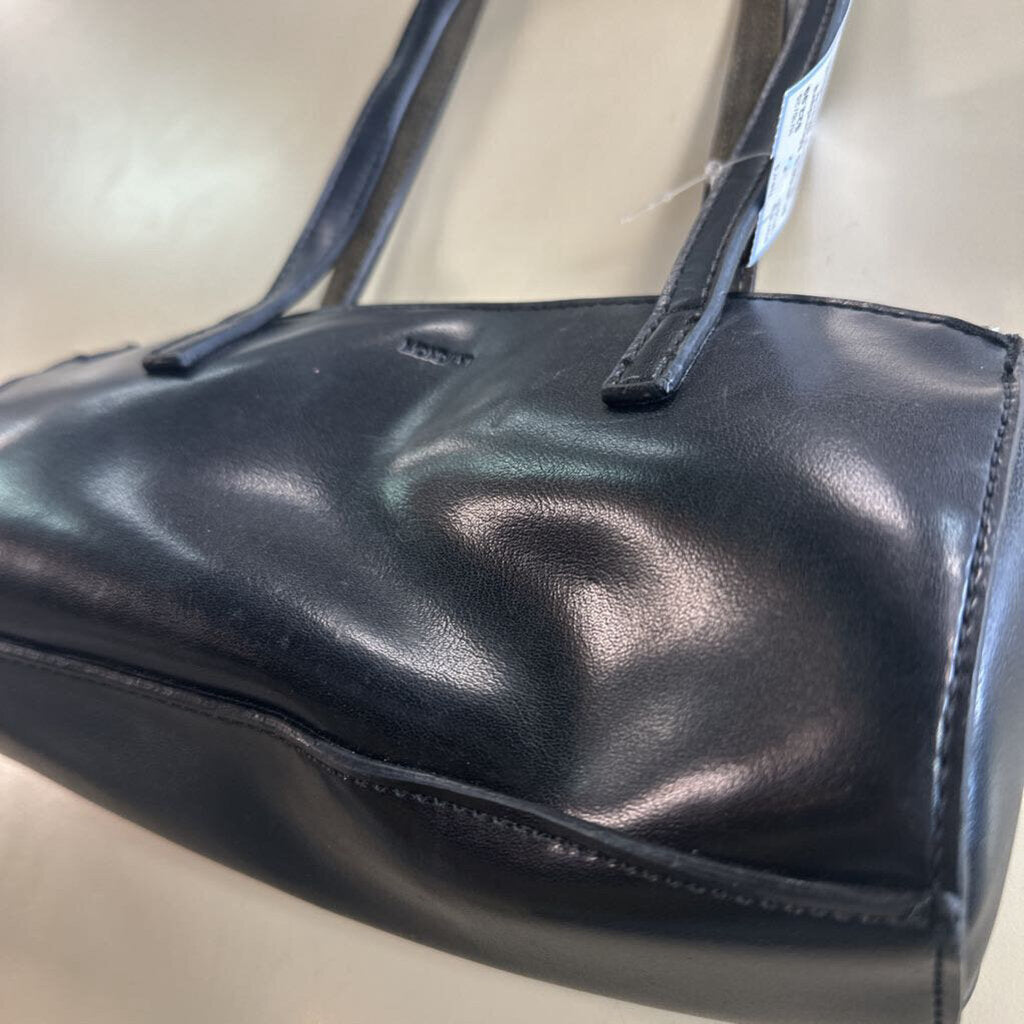 Mondani Black Leather Laser Cut Small Purse