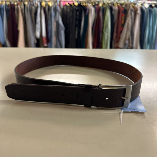 Dark Brown Leather Belt Medium