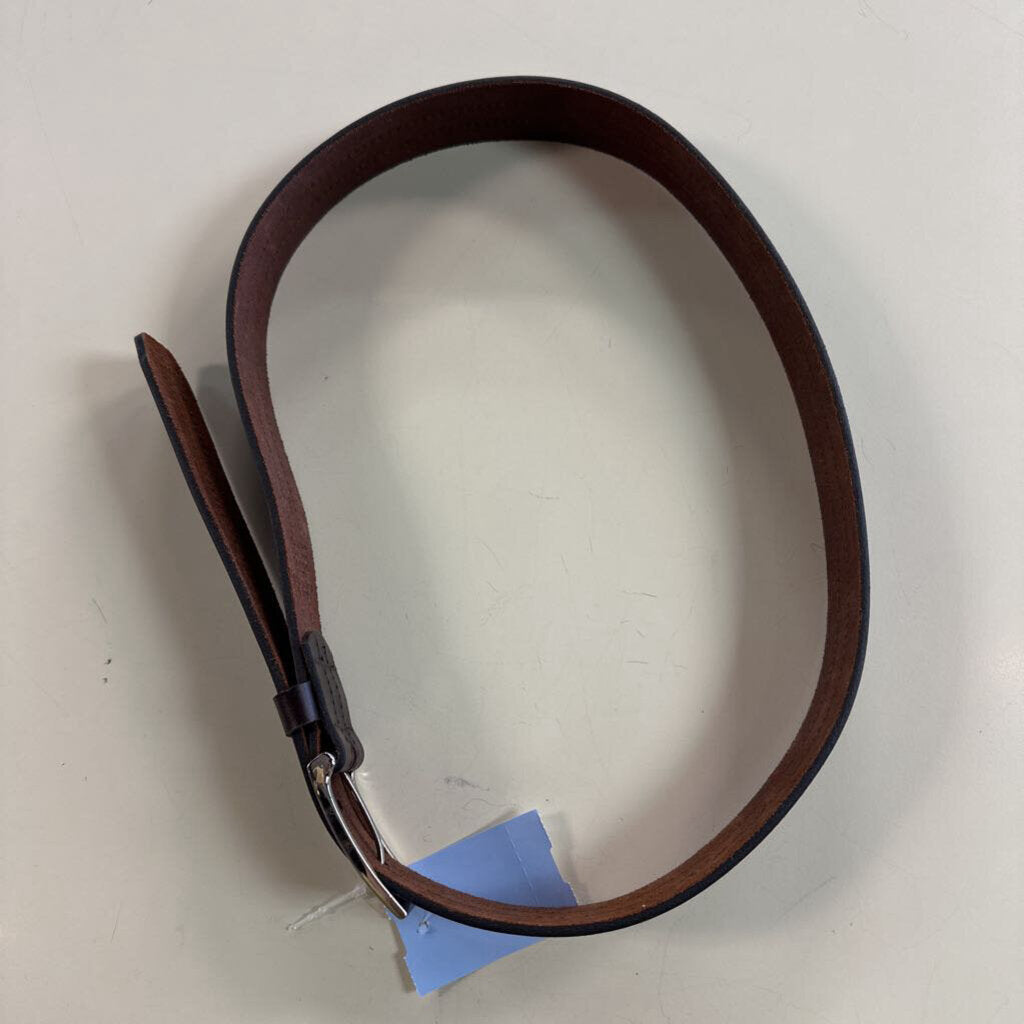 Dark Brown Leather Belt Medium