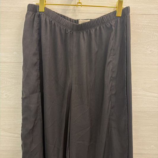 Up West Silky Side Slit Wide Leg Pants Medium