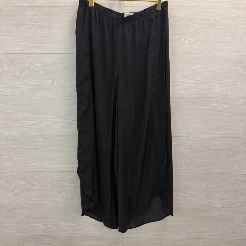 Up West Silky Side Slit Wide Leg Pants Medium