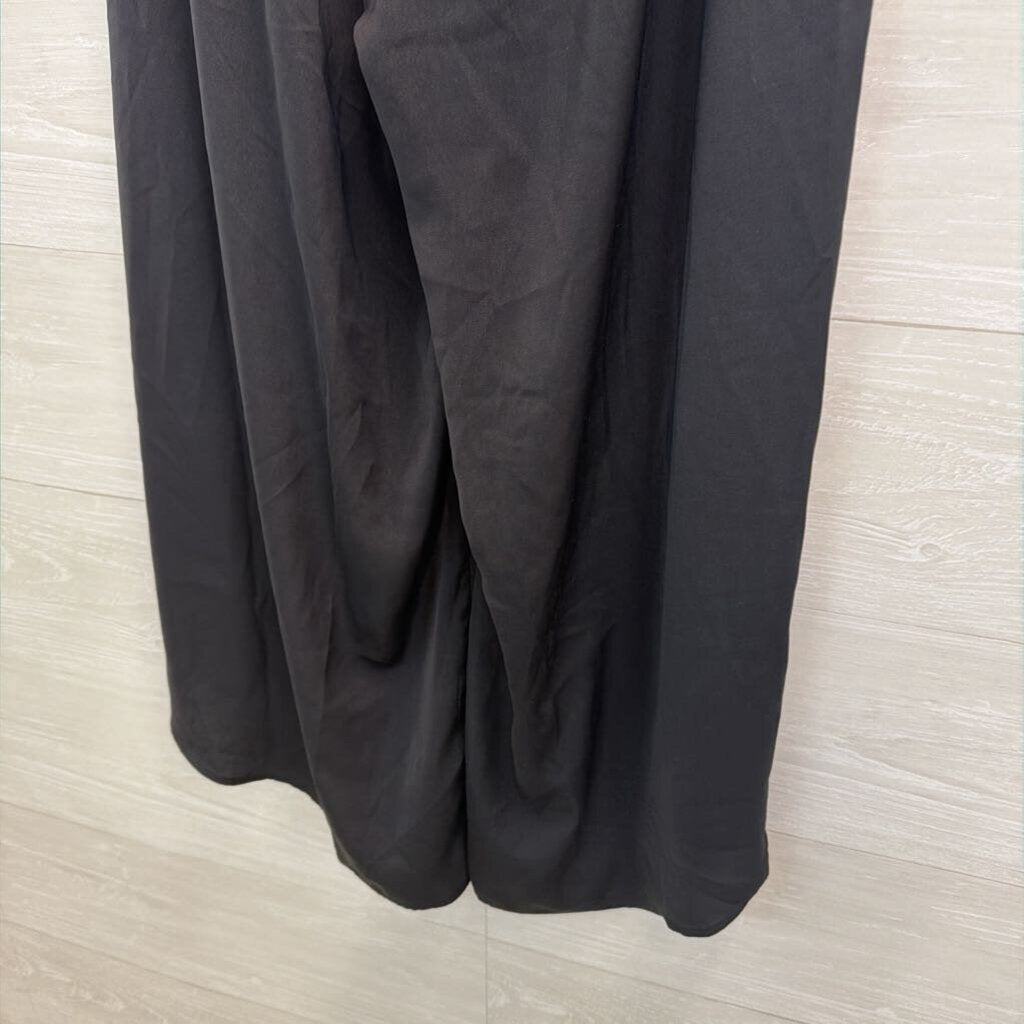 Up West Silky Side Slit Wide Leg Pants Medium