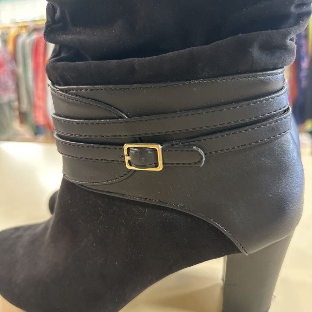 Bella Vita Black Suede Tall Boots 7.5