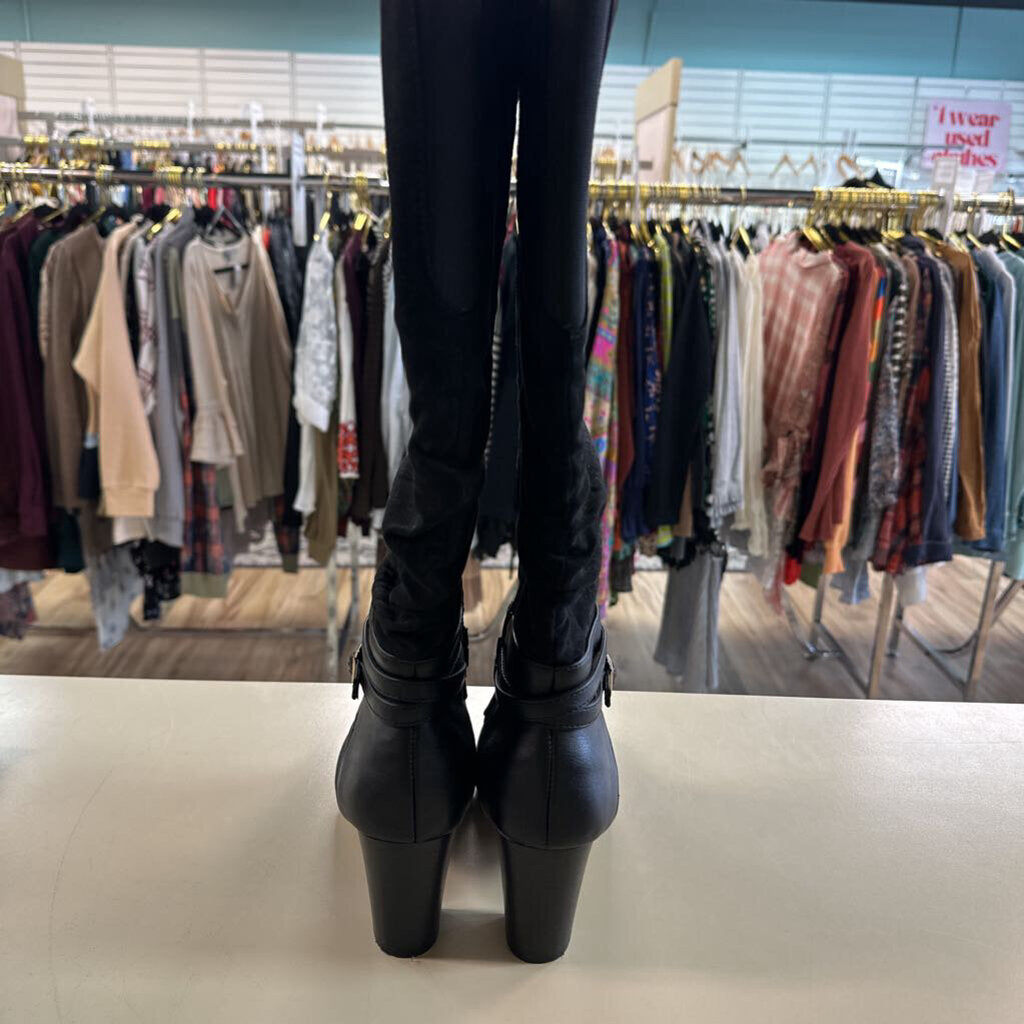 Bella Vita Black Suede Tall Boots 7.5