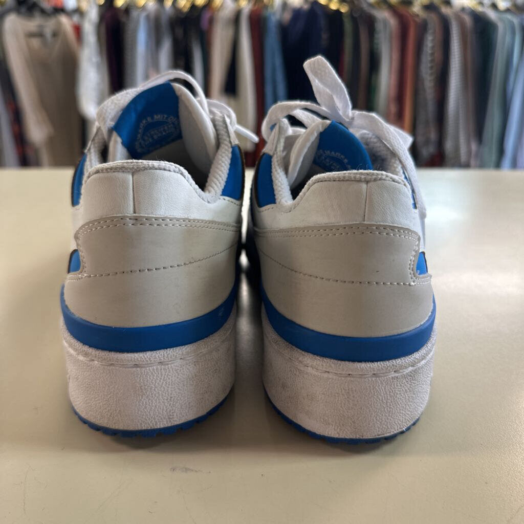 Adidas White/ Blue Forum Bold Stripes Sneakers 7.5
