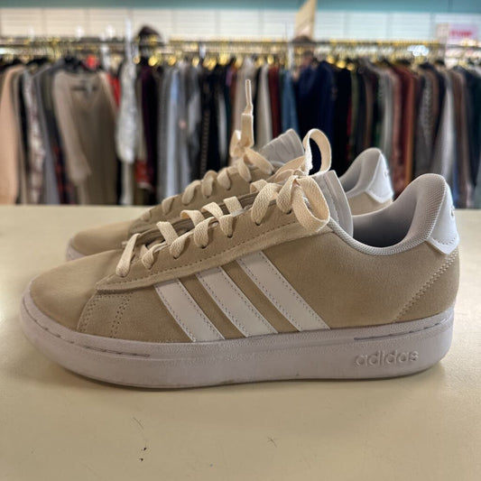 Adidas Beige/ White Grand Court Alpha Sneakers 7.5