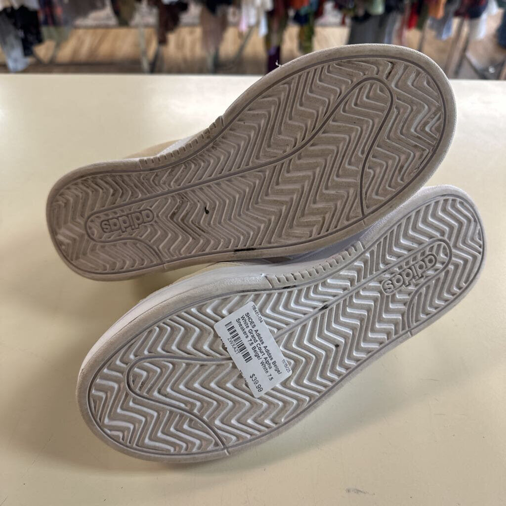 Adidas Beige/ White Grand Court Alpha Sneakers 7.5