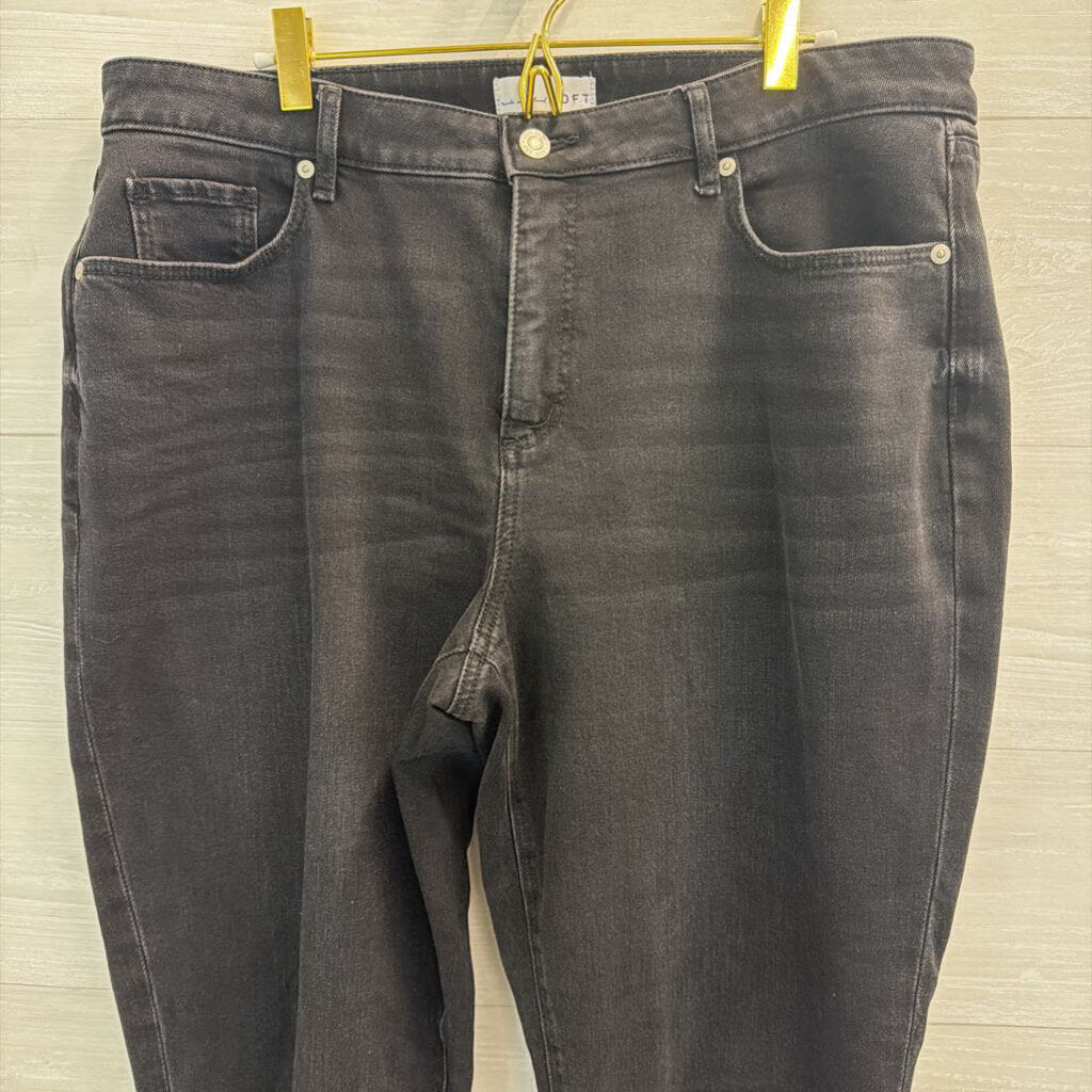 Loft Black The Curvy Girlfriend Jeans 32