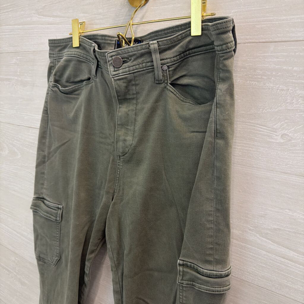 Paige Green Side Pocket Skinny Leg Pants 32
