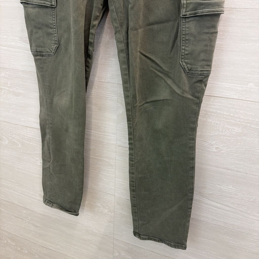 Paige Green Side Pocket Skinny Leg Pants 32