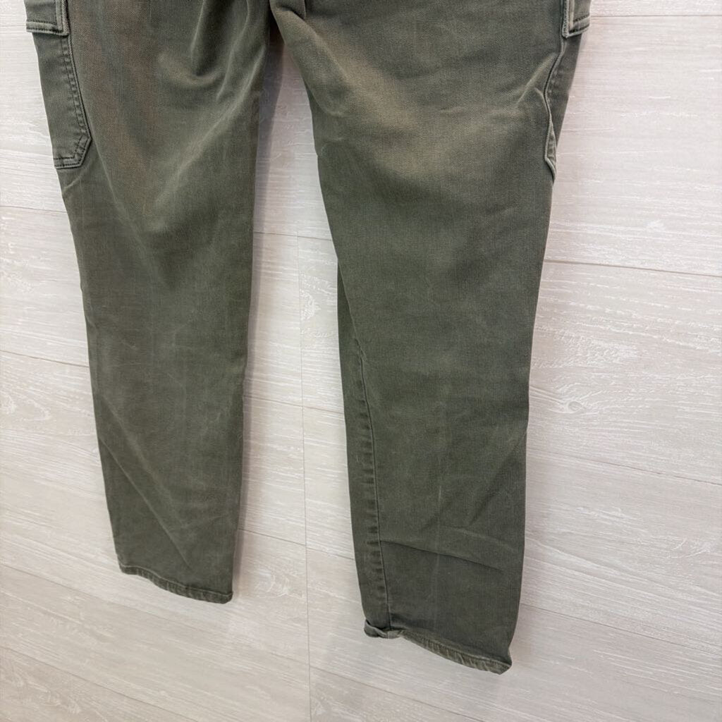 Paige Green Side Pocket Skinny Leg Pants 32